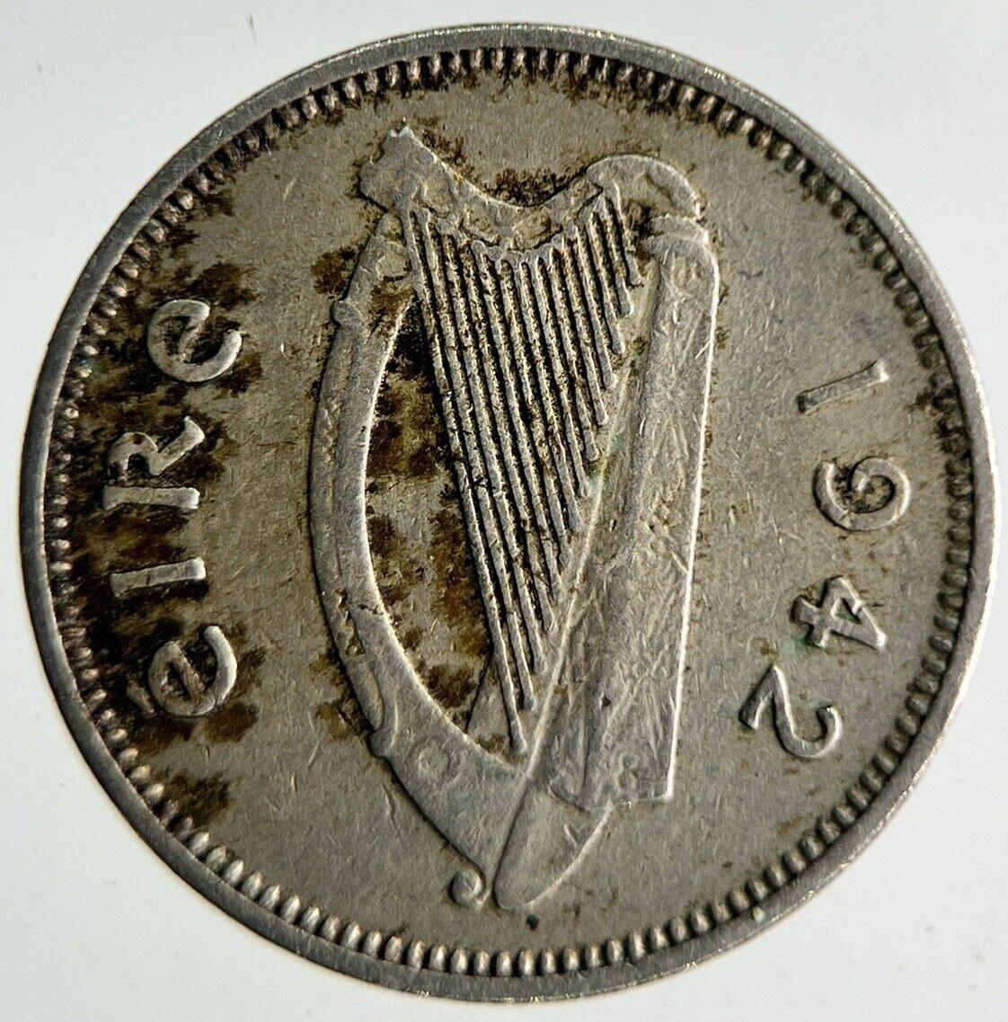 1942 Irish Rabbit Threepence Coin | Fine Collectable Grade