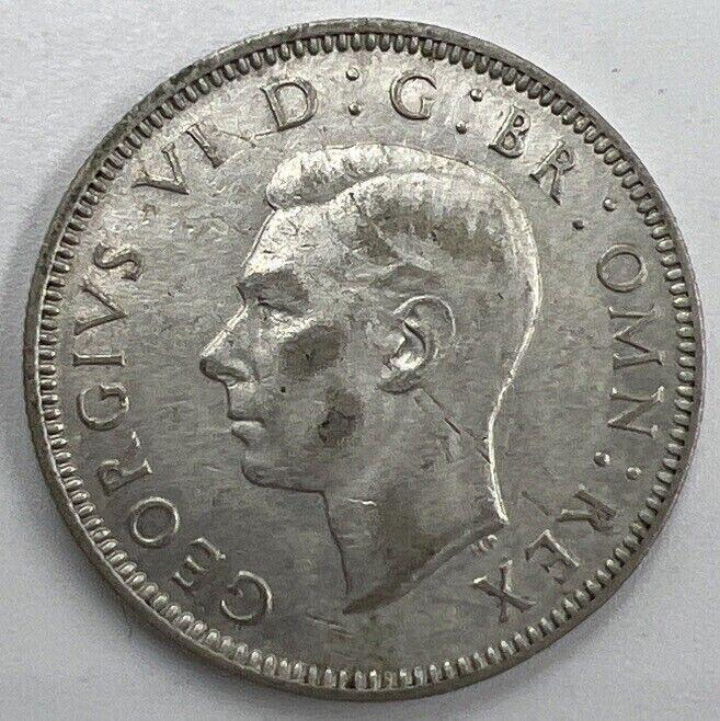 1942 Shilling | British Silver Coin | George VI | Very High Grade | a656