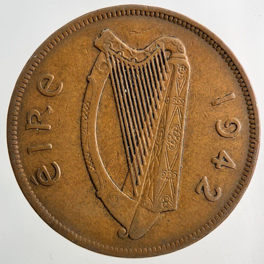 1942 Irish One Penny Coin | Fine Collectable Grade