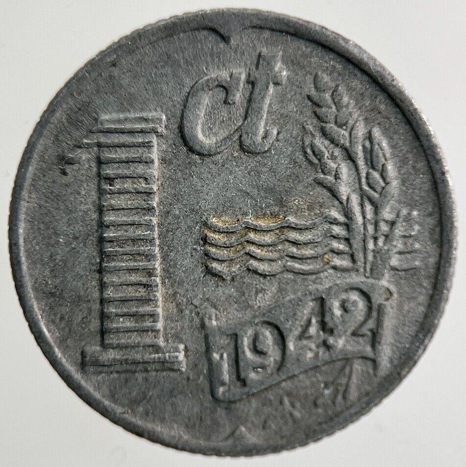 1942 Netherlands 1 Cent Coin | Fine Collectable Grade