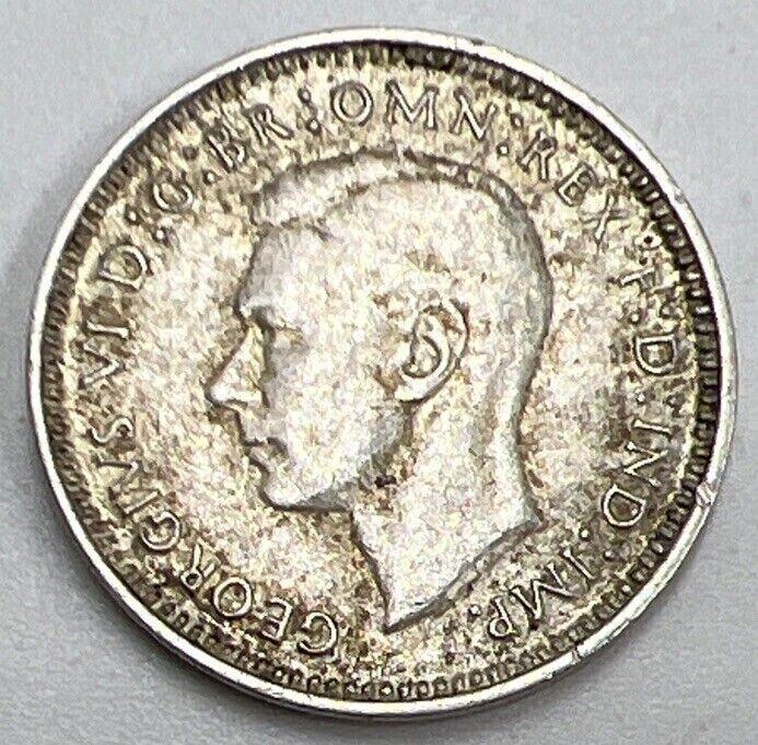 1942 Threepence | Australia Silver Coin | Very Fine Grade | a601