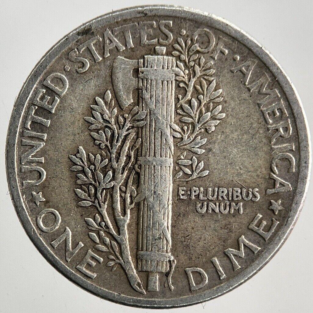 1942 US USA Mercury One Dime Silver Coin | Fine Collectable Grade