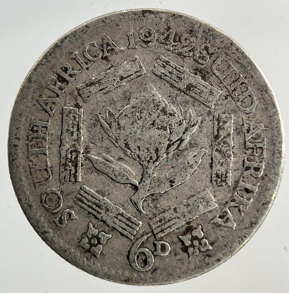 1942 South Africa Sixpence Silver Coin | Collectable Grade
