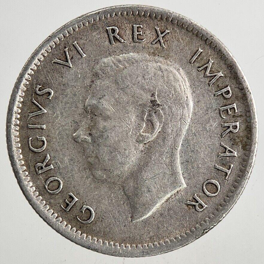 1942 South Africa Sixpence Silver Coin | Fine Collectable Grade