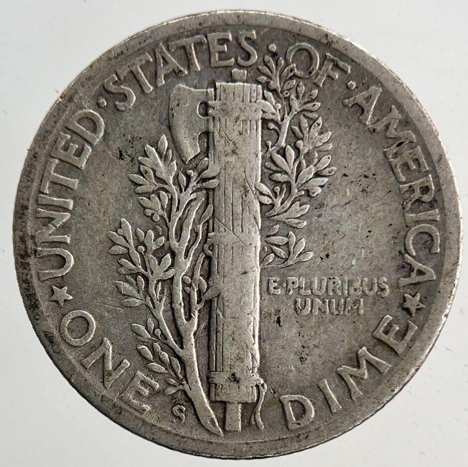 1942-S US USA Mercury Dime Silver Coin | Collectable Grade
