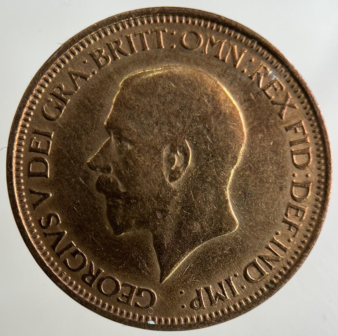 1931 George V Half-Penny Coin | Fine Collectable Grade