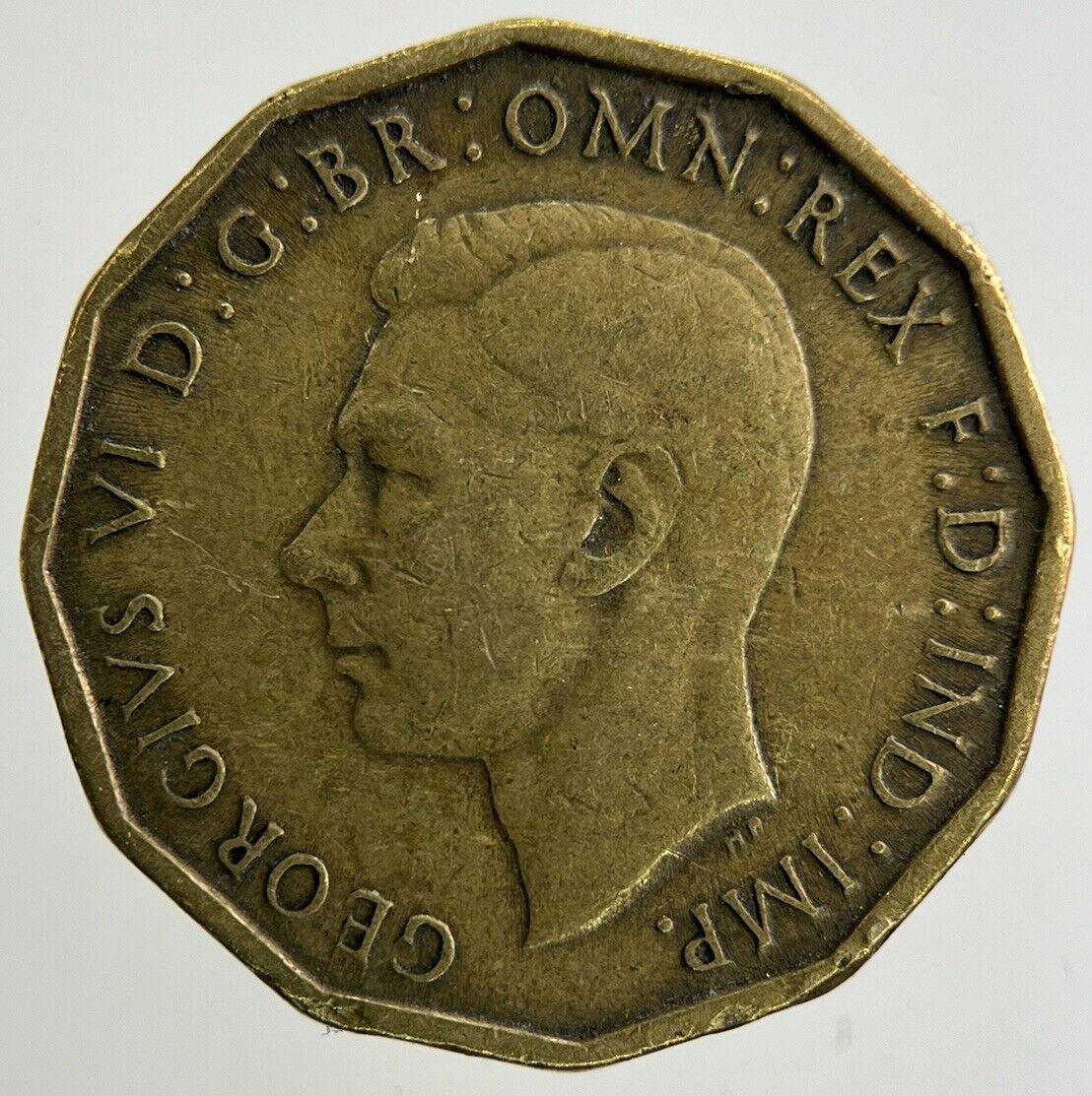 1943 George VI Brass Threepence Coin | Fine Collectable Grade