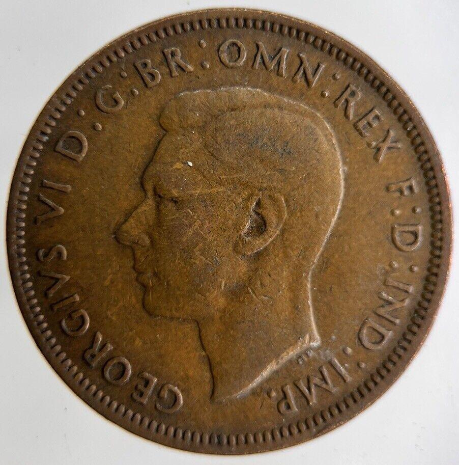 1943 George VI Half-Penny Coin | Fine Collectable Grade