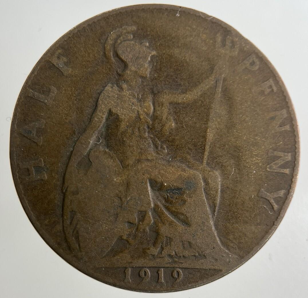 1919 George V Half-Penny Coin | Collectable Grade