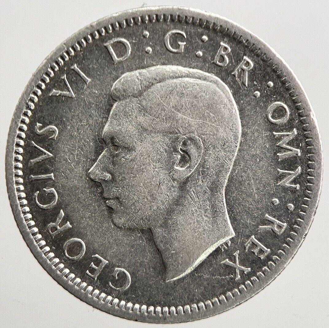 1943 George VI Sixpence Silver Coin | Fine Collectable Grade | a3304