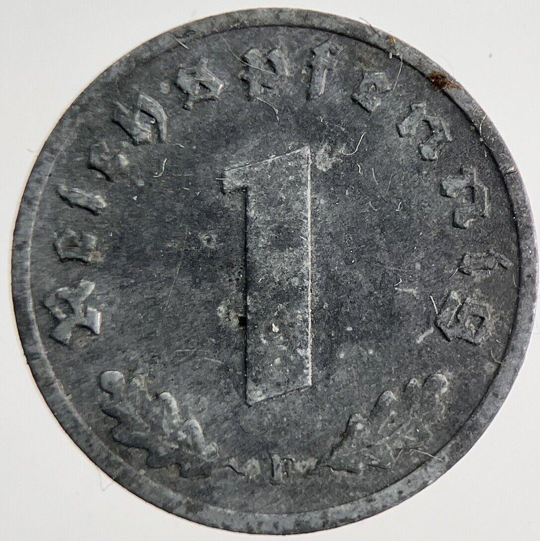 1943 Germany Nazi 1 Pfennig Coin | Very High Grade