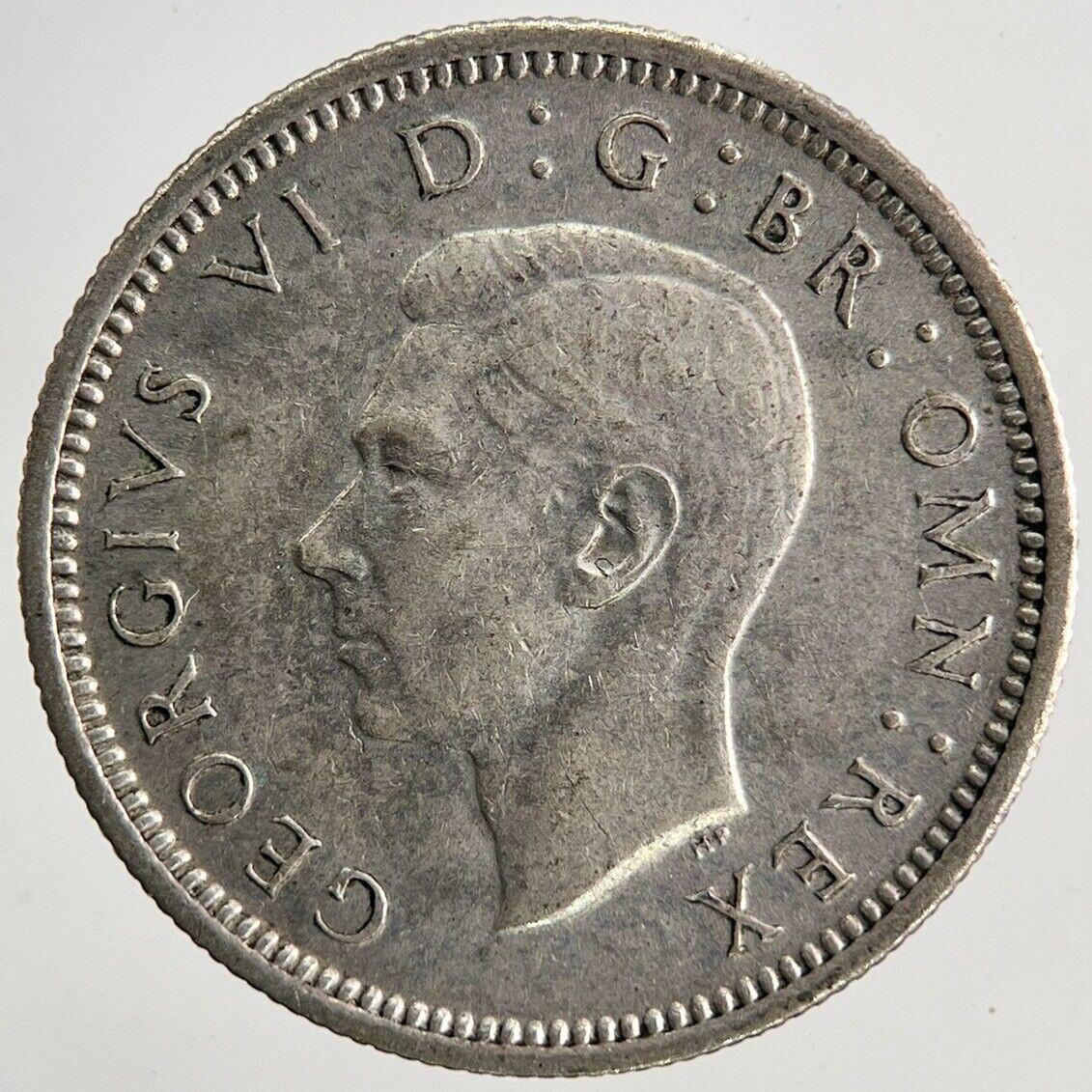 1943 George VI Sixpence Silver Coin | Very High Grade