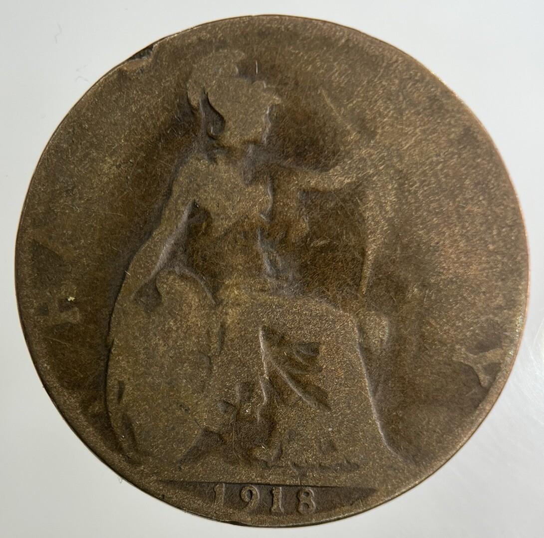1918 George V Half-Penny Coin | Collectable Grade