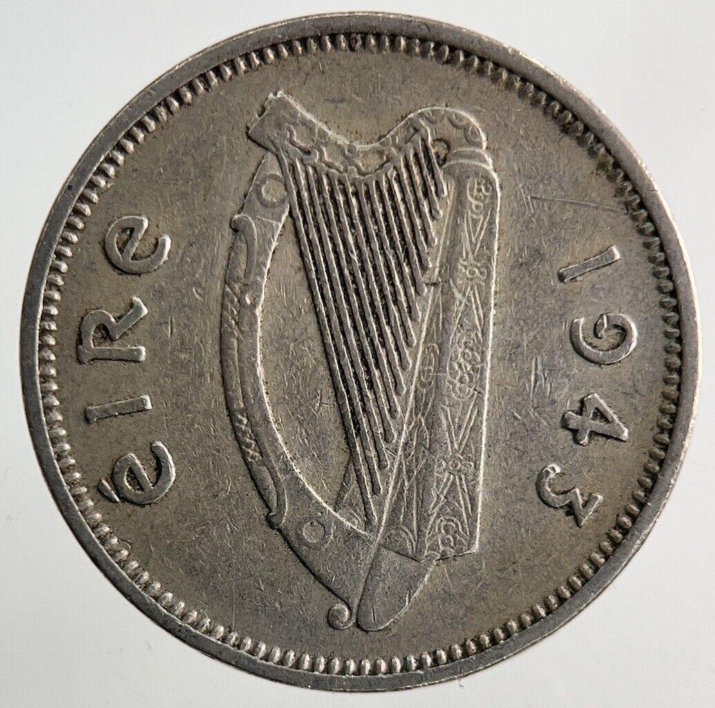 1943 Irish Rabbit Sixpence Coin | Very High Grade