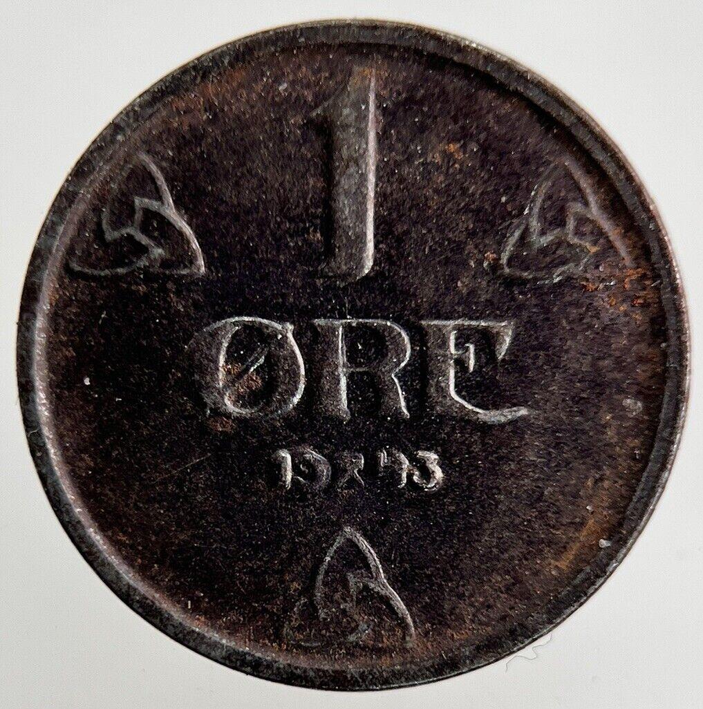 1943 Norway 1 Ore Coin | Fine Collectable Grade