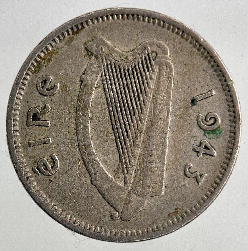 1943 Irish Threepence Coin | Fine Collectable Grade