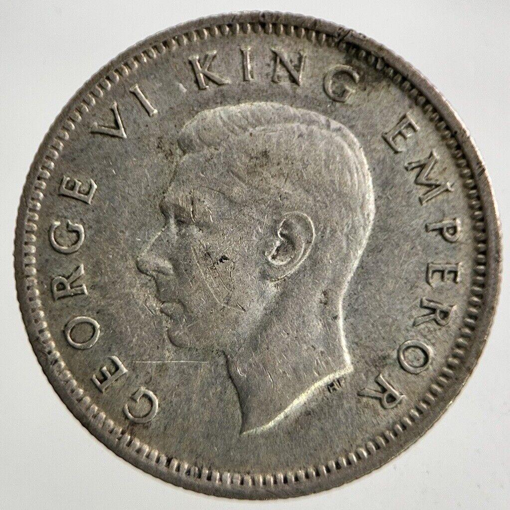 1943 New Zealand Sixpence Silver Coin | Fine Collectable Grade