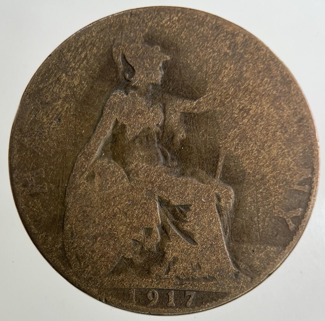 1917 George V Half-Penny Coin | Collectable Grade