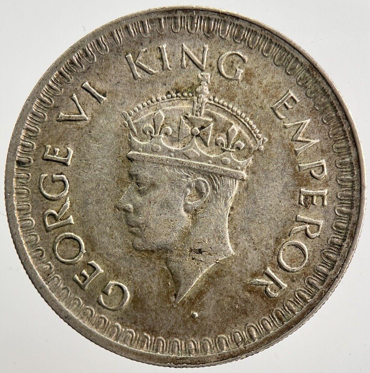 1943 Indian 1/2 Half Rupee Silver Coin | Very High Grade | a3995