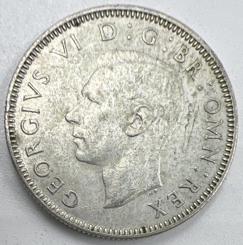 1943 Shilling | British Silver Coin | George VI | Very Fine Grade | a795