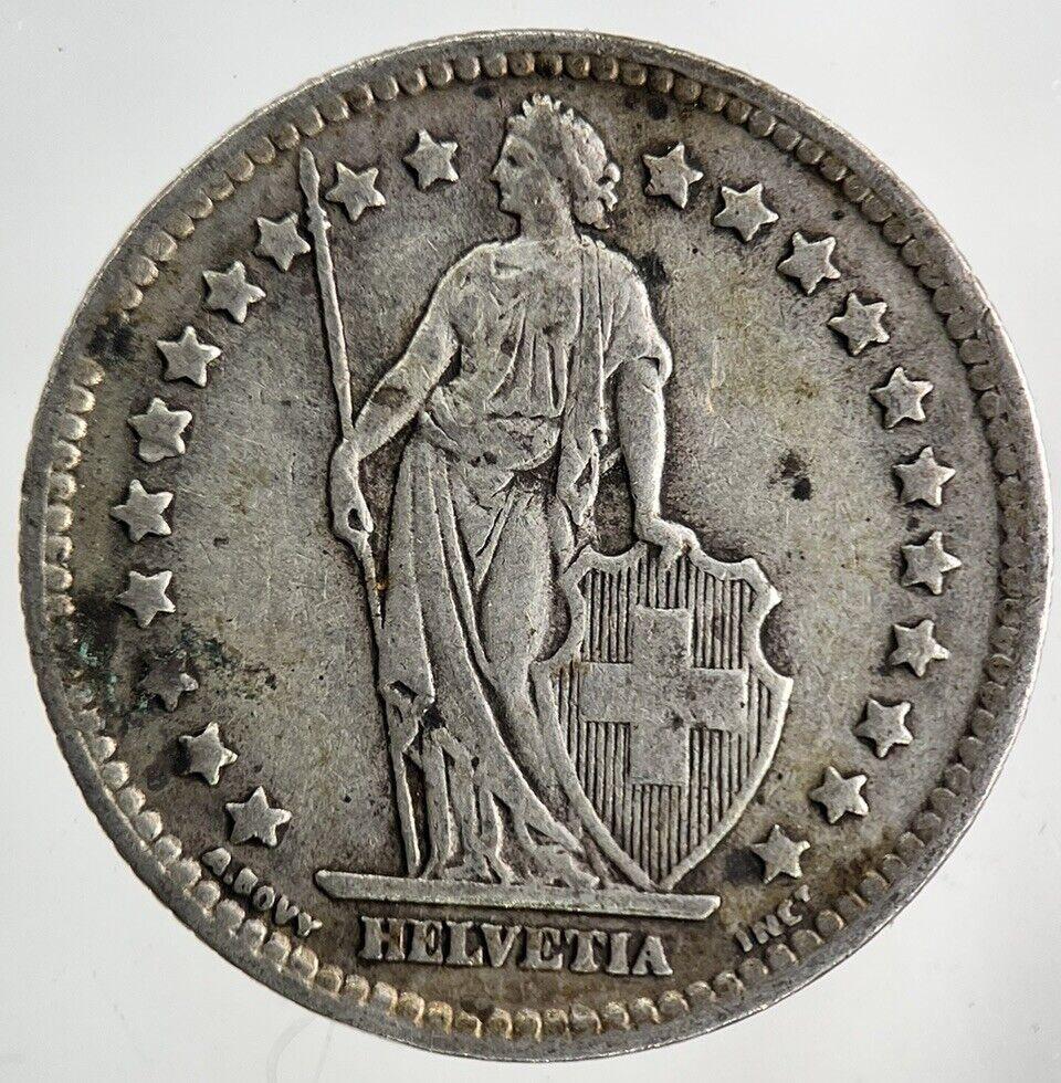 1943 Switzerland Swiss 1 Franc Silver Coin | Fine Collectable Grade