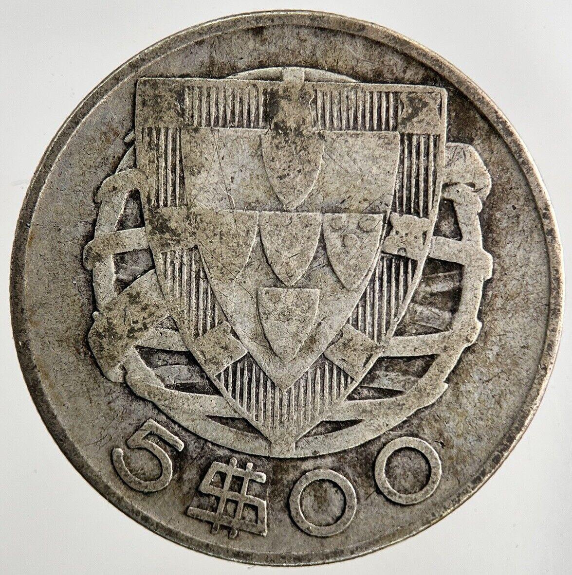 1943 Portugal 5 Escudos Silver Coin | Collectable Grade