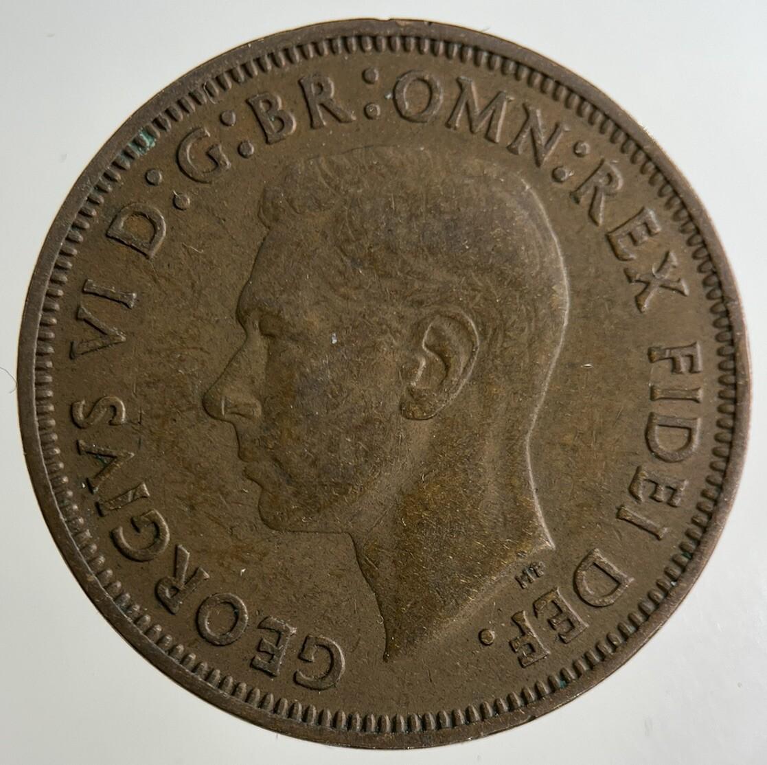 1949 George VI Half-Penny Coin | Fine Collectable Grade