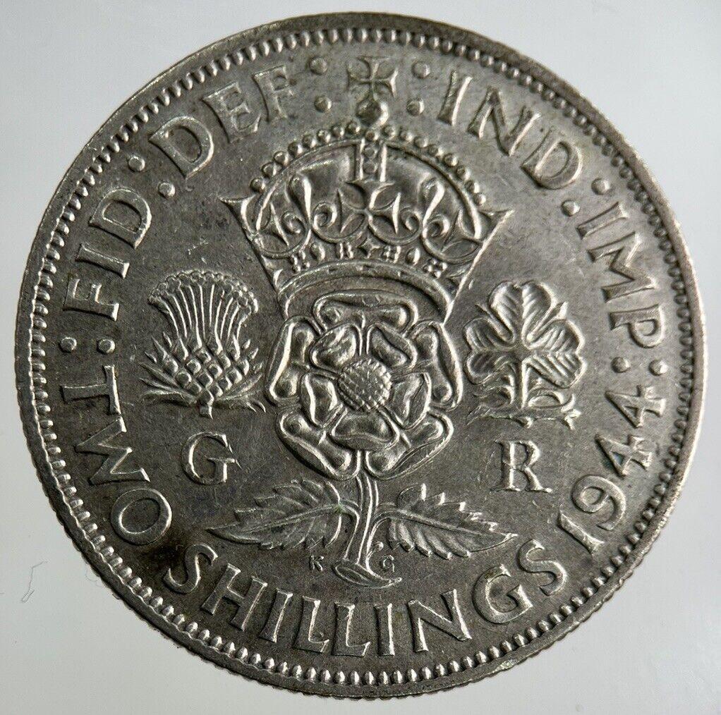 1944 George VI Florin Silver Coin | Fine Collectable Grade