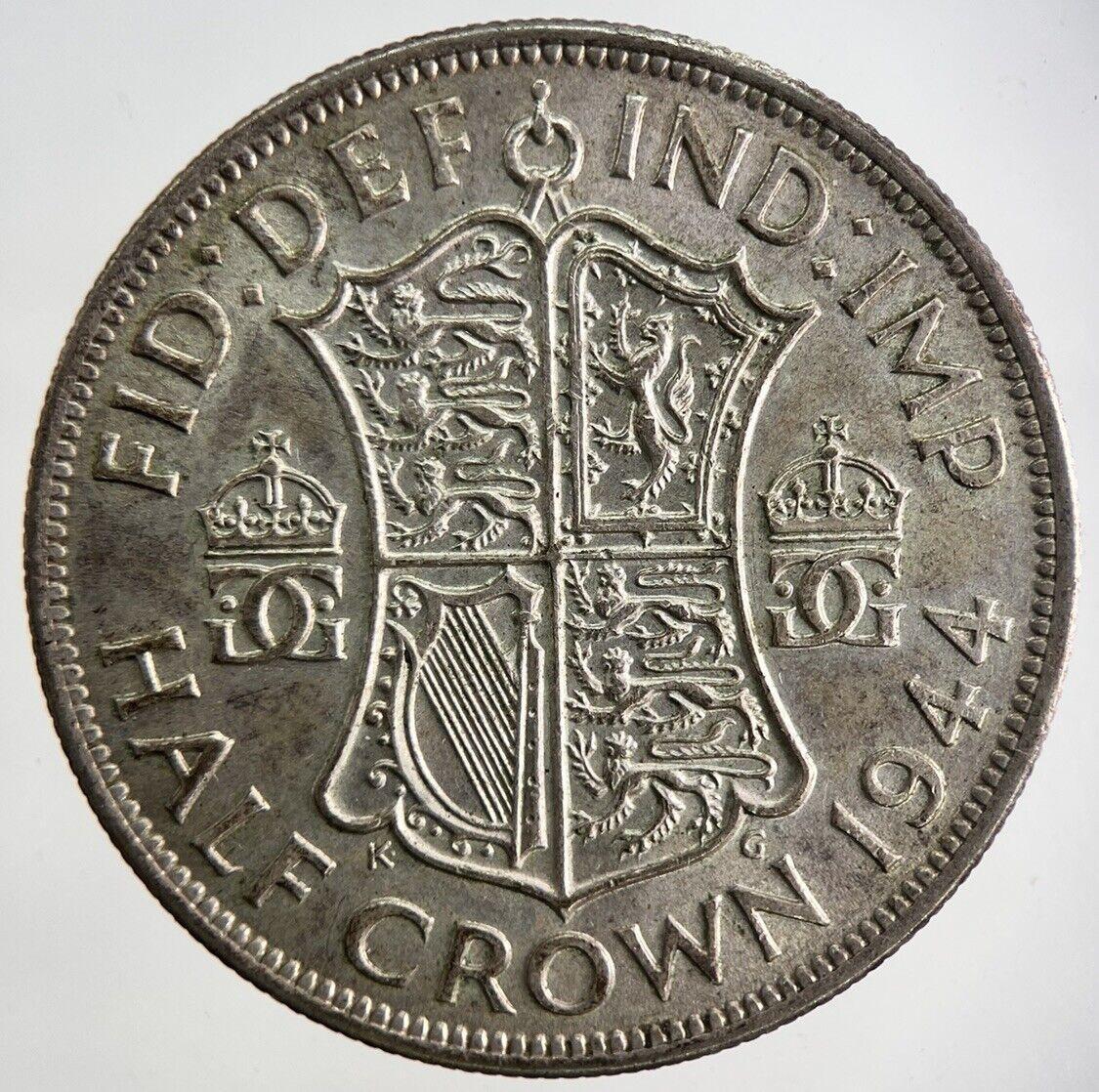 1944 George VI Half-Crown Silver Coin | Very High Grade