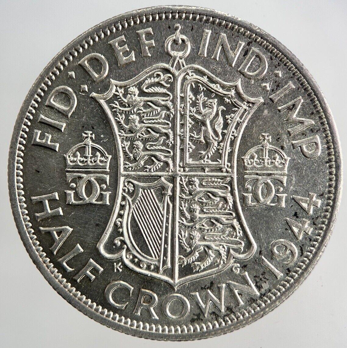 1944 George VI Half-Crown Silver Coin | Very High Grade
