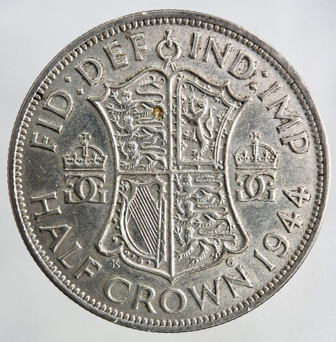1944 George VI Half-Crown Silver Coin | Very High Grade