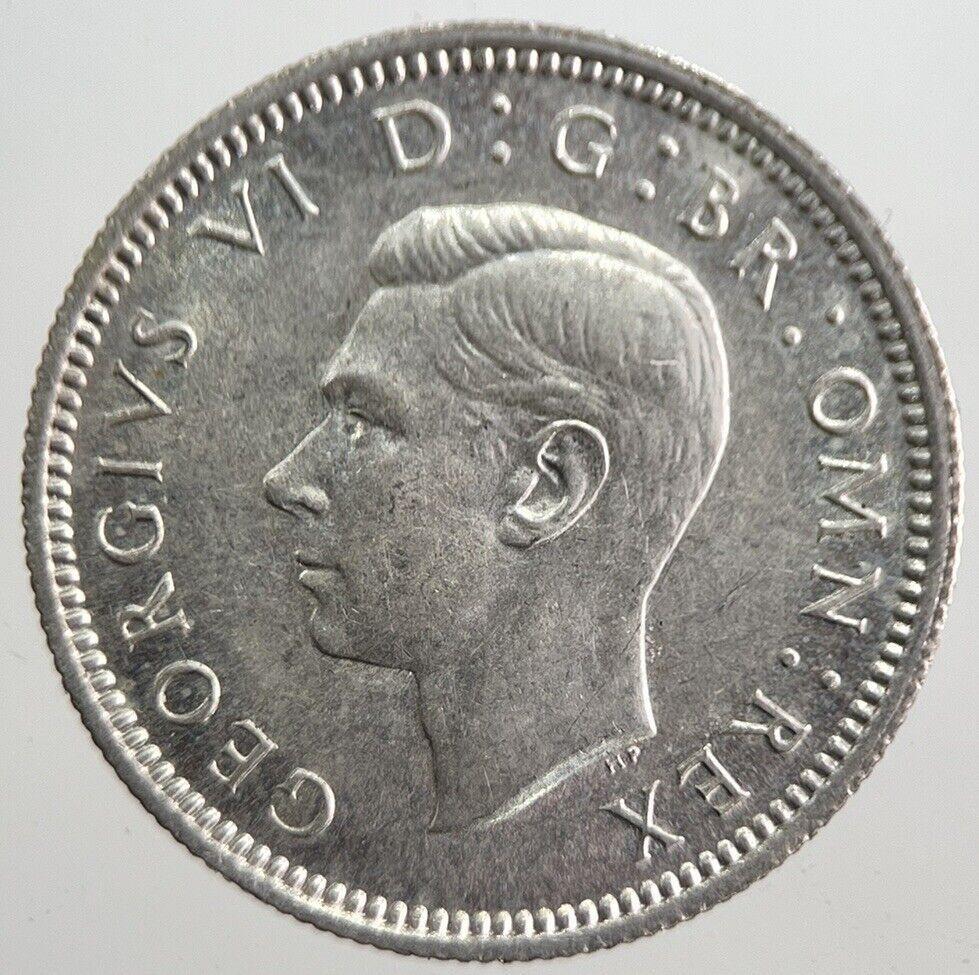 1944 George VI Sixpence Silver Coin | Very High Grade | a7608