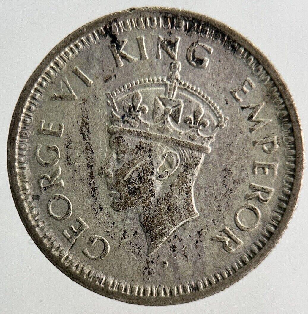 1944 India 1/4 Quarter Rupee Silver Coin | Fine Collectable Grade