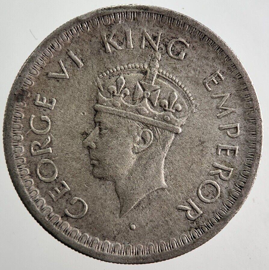1944 India 1/2 Half Rupee Silver Coin | Fine Collectable Grade
