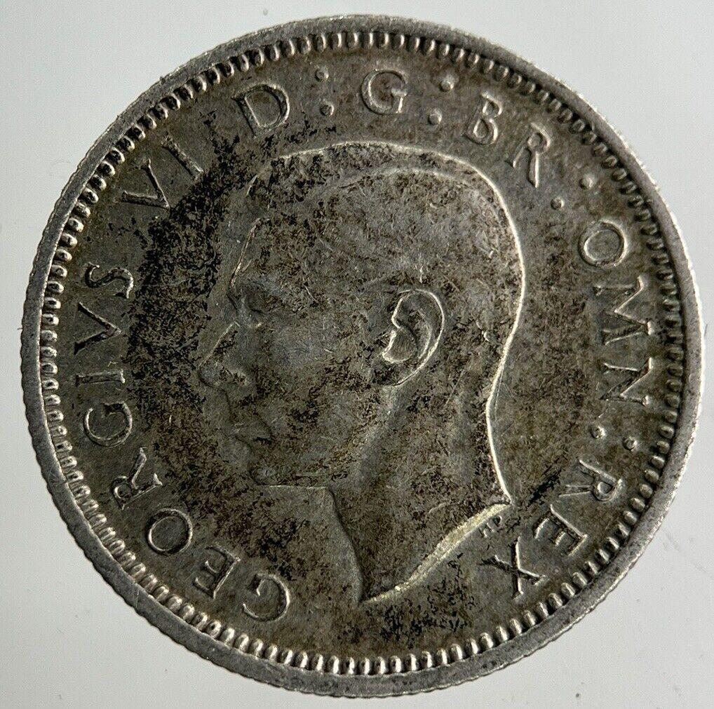 1944 George VI Sixpence Silver Coin | Fine Collectable Grade