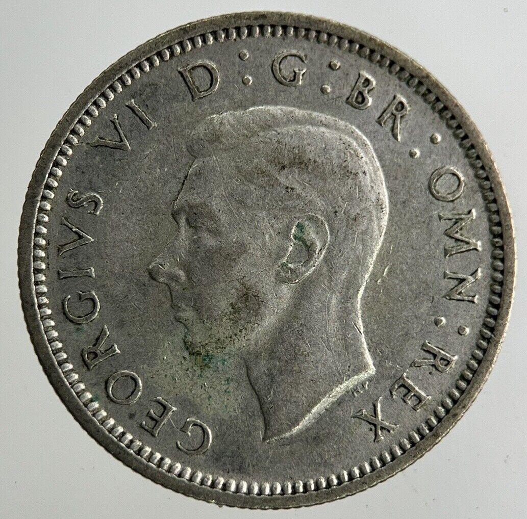 1944 George VI Sixpence Silver Coin | Fine Collectable Grade