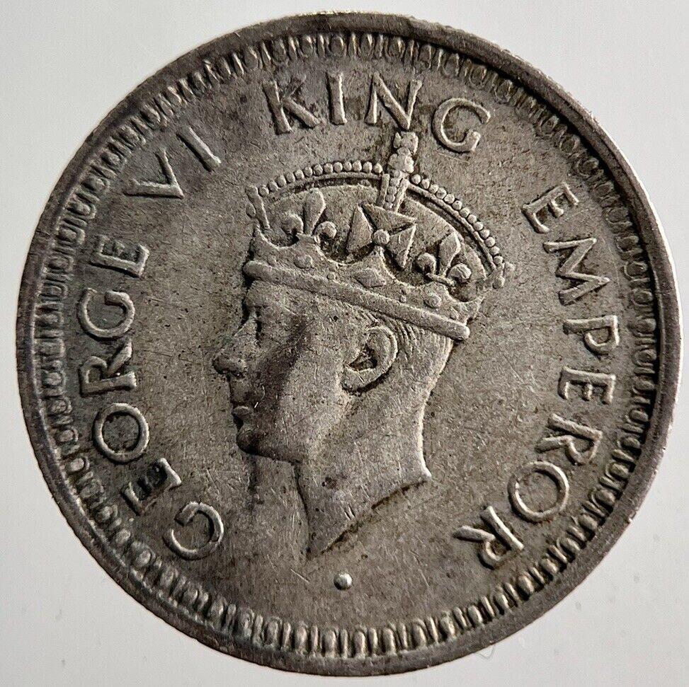 1944 India 1/4 Quarter Rupee Silver Coin | Fine Collectable Grade