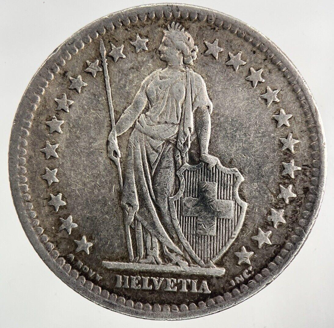 1944 Switzerland Swiss 2 Franc Silver Coin | Fine Collectable Grade