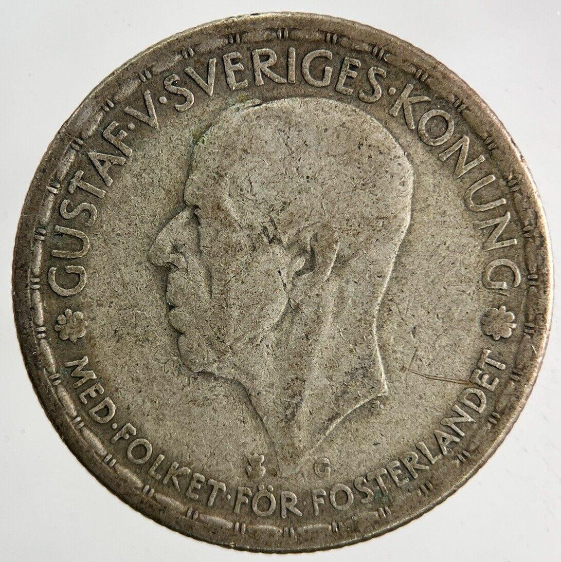1944 Sweden 1 Krona Silver Coin | Fine Collectable Grade