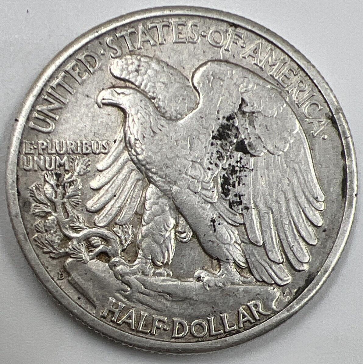 1944-D US USA Liberty Half Dollar | Silver Coin | Fine Collectable Grade | a770