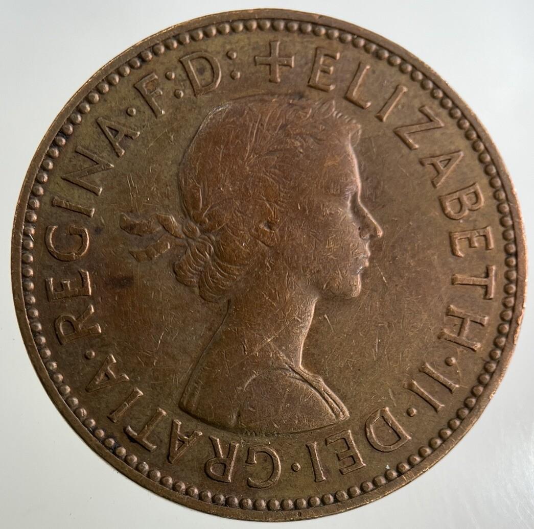 1959 Elizabeth II 2nd Half-Penny Coin | Fine Collectable Grade