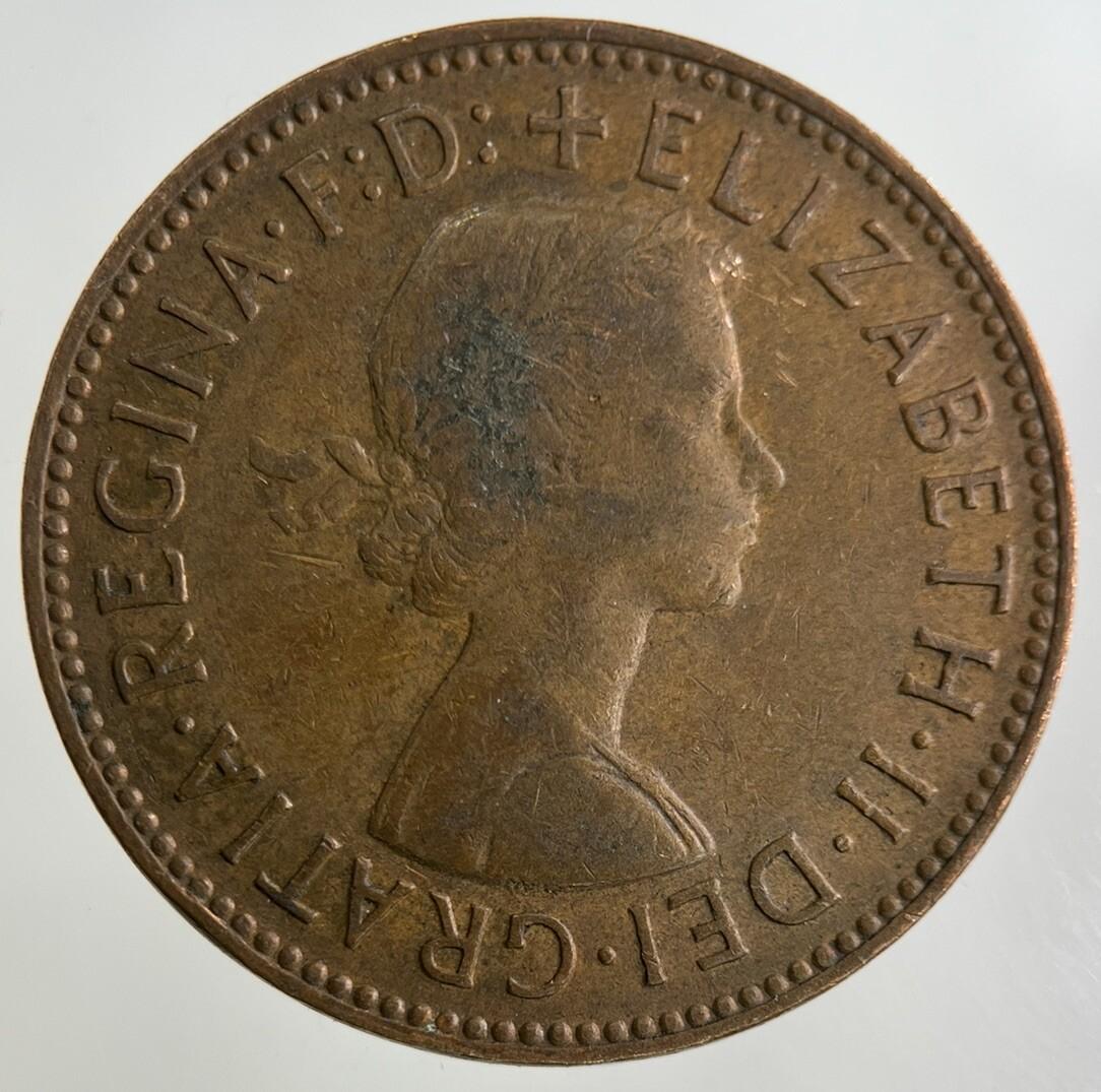 1963 Elizabeth II 2nd Half-Penny Coin | Fine Collectable Grade