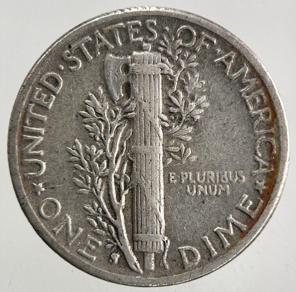1944-S US USA Mercury Dime Silver Coin | Fine Collectable Grade