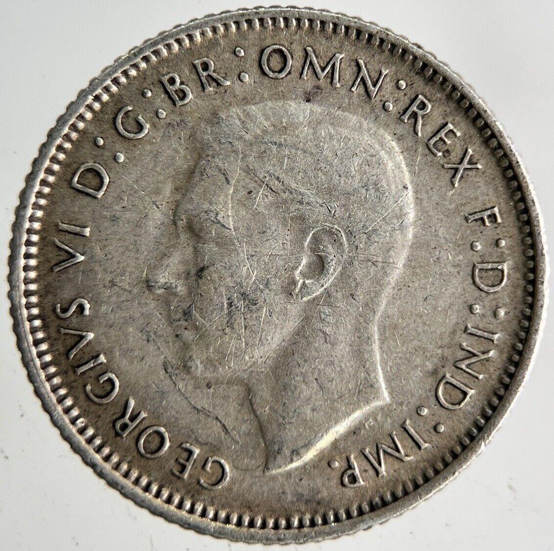 1945 Australia Sixpence Silver Coin | Fine Collectable Grade