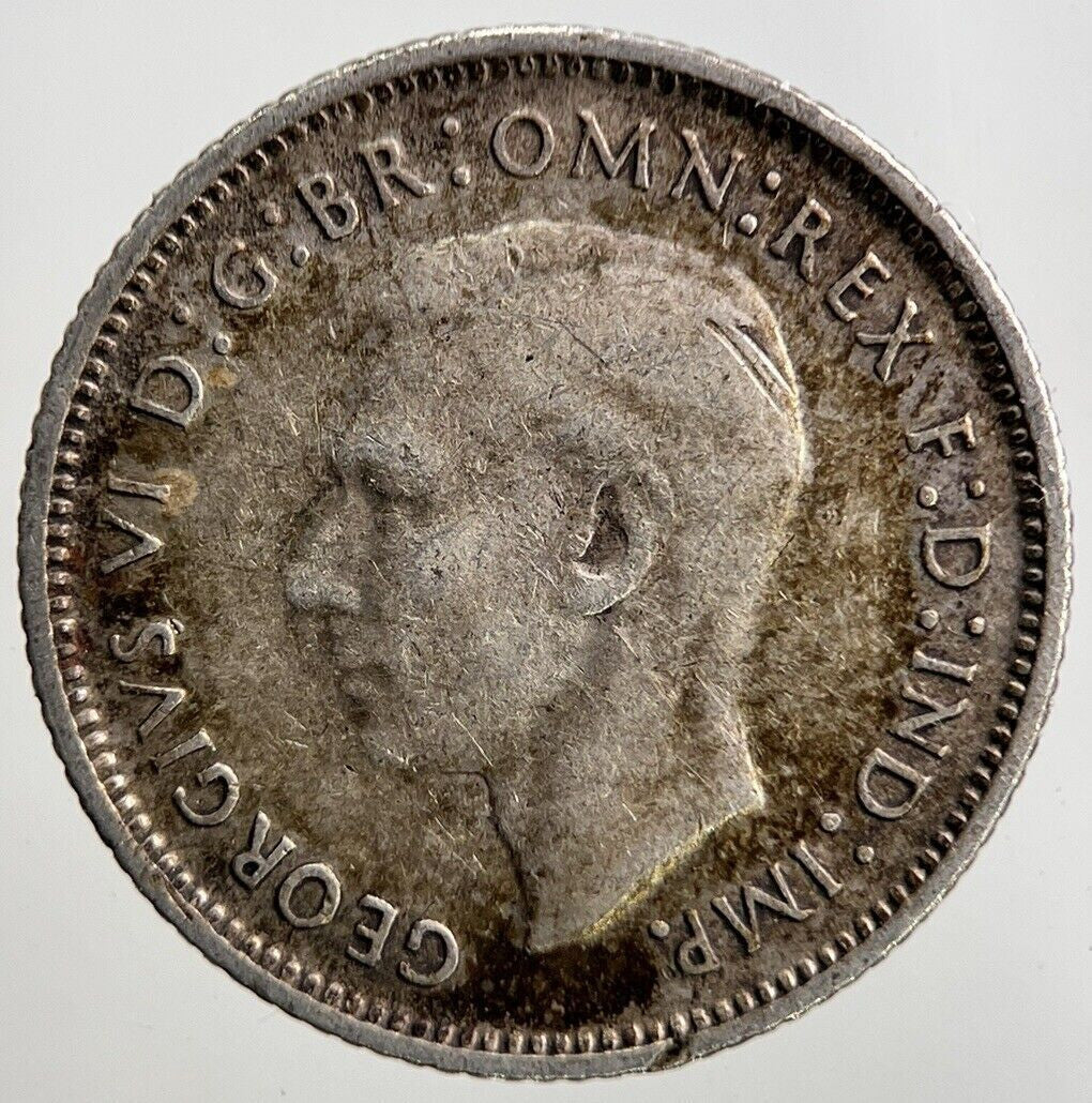 1945 Australia Sixpence Silver Coin | Fine Collectable Grade | a3448