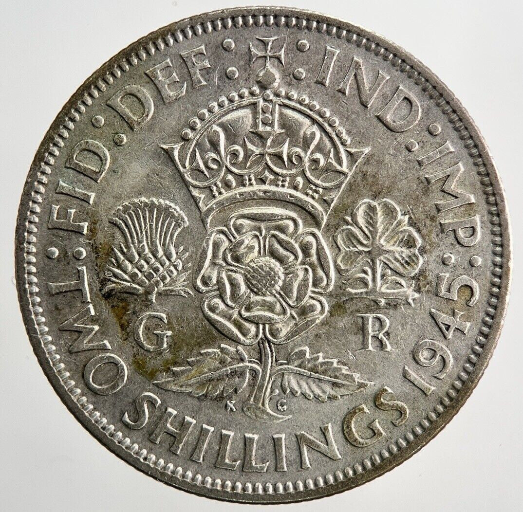 1945 George VI Florin Silver Coin | Fine Collectable Grade