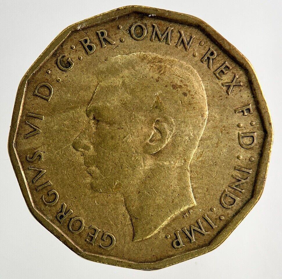 1945 George VI Brass Threepence Coin | Fine Collectable Grade