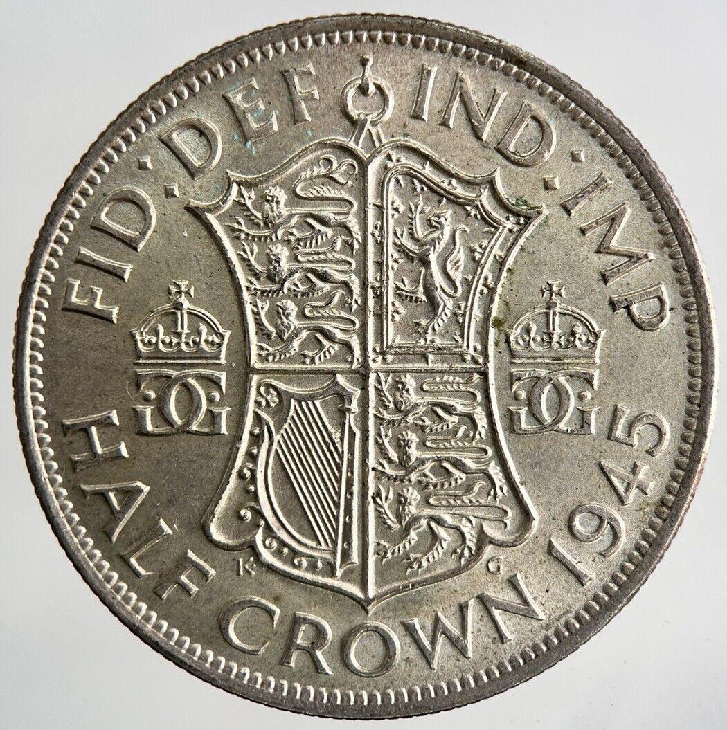 1945 George VI Half-Crown Silver Coin | Very High Grade