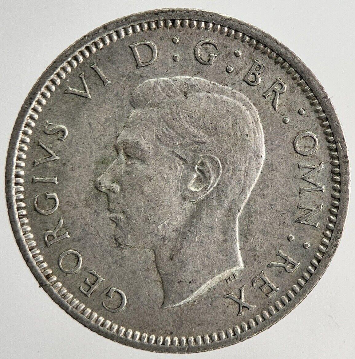 1945 George VI Sixpence Silver Coin | Very High Grade | a6818