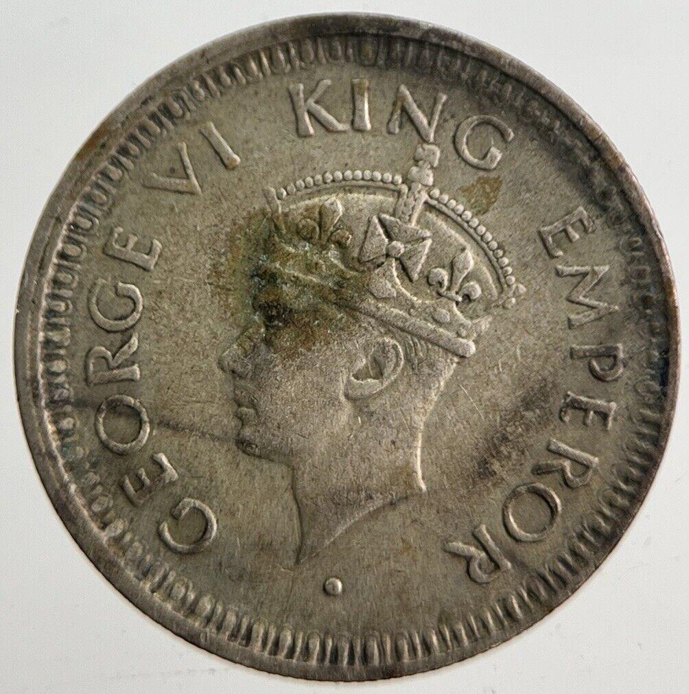1945 India 1/4 Quarter Rupee Silver Coin | Very High Grade | a4698